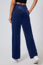Load image into Gallery viewer, Drawstring Elastic Waist Straight Leg Pants