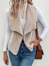 Load image into Gallery viewer, Open Front Fuzzy Vest Coat