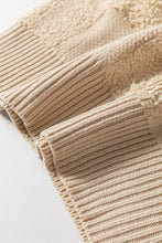 Load image into Gallery viewer, Checkered Round Neck Dropped Shoulder Sweater