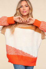 Load image into Gallery viewer, Haptics Color Block Long Sleeve Sweater