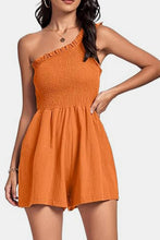 Load image into Gallery viewer, Smocked Single Shoulder Romper