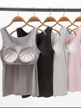 Load image into Gallery viewer, Full Size Wide Strap Modal Tank with Bra