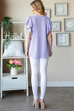 Load image into Gallery viewer, Heimish Full Size Ruffled Sleeve Ribbed Top