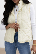 Load image into Gallery viewer, Snap Down Texture Vest Coat with Pockets