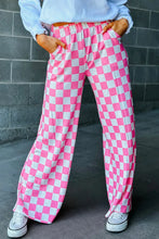 Load image into Gallery viewer, Checkered Wide Leg Pants