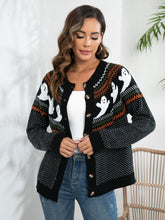 Load image into Gallery viewer, Ghost Button Up Long Sleeve Cardigan