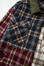 Load image into Gallery viewer, Plaid Button Up Long Sleeve Jacket