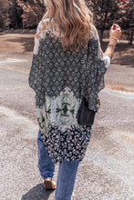 Load image into Gallery viewer, Open Front Printed Half Sleeve Cover Up