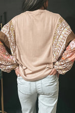 Load image into Gallery viewer, Printed Round Neck Long Sleeve Top