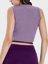 Load image into Gallery viewer, Drawstring Ruched Wide Strap Active Tank