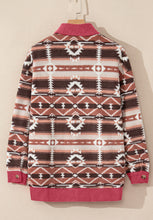 Load image into Gallery viewer, Geometric Button Up Corduroy Trim Jacket