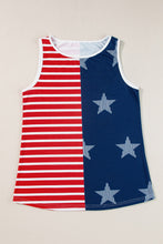Load image into Gallery viewer, US Flag Round Neck Tank