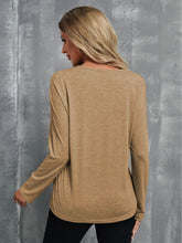 Load image into Gallery viewer, V-Neck Long Sleeve T-Shirt