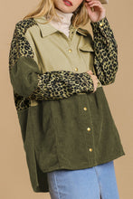 Load image into Gallery viewer, High-Low Leopard Snap Down Shacket