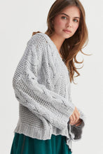 Load image into Gallery viewer, HYFVE Cable Knit V-Neck Sweater