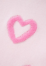 Load image into Gallery viewer, High-Low Heart Round Neck Long Sleeve Sweater