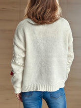 Load image into Gallery viewer, Flower Button Down V-Neck Long Sleeve Cardigan