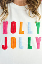 Load image into Gallery viewer, HOLLY JOLLY Round Neck Long Sleeve Top