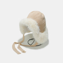 Load image into Gallery viewer, Thermal Tied Fuzzy Winter Hat