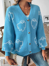 Load image into Gallery viewer, V-Neck Dropped Shoulder Cardigan