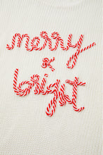 Load image into Gallery viewer, MERRY &amp; BRIGHT Round Neck Sweater