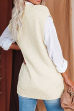 Load image into Gallery viewer, Cable-Knit V-Neck Sweater Vest