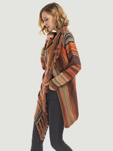 Load image into Gallery viewer, Angel Wings Tassel Striped Open Front Long Sleeve Cardigan