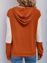 Load image into Gallery viewer, Perfee Contrast Long Sleeve Hoodie