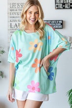 Load image into Gallery viewer, HOPELY Floral Waffle Oversize T-Shirt