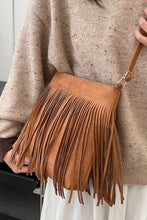 Load image into Gallery viewer, Suede Fringe Shoulder Bag