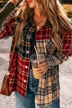 Load image into Gallery viewer, Plaid Button Up Long Sleeve Jacket