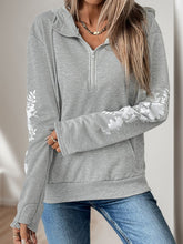 Load image into Gallery viewer, Perfee Half Zip Long Sleeve Hoodie