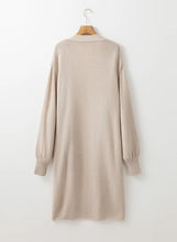 Load image into Gallery viewer, Pocketed Open Front Long Sleeve Cardigan