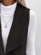 Load image into Gallery viewer, Open Front Fuzzy Vest Coat