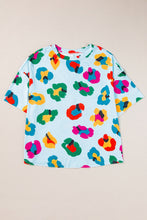 Load image into Gallery viewer, Printed Round Neck Half Sleeve Top