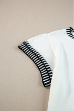 Load image into Gallery viewer, Round Neck Short Sleeve Knit Top