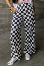 Load image into Gallery viewer, Checkered Wide Leg Pants