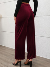 Load image into Gallery viewer, Elastic Waist Wide Leg Pants