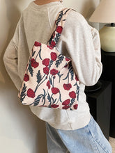 Load image into Gallery viewer, Printed Canvas Handbag with Zipper