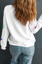 Load image into Gallery viewer, Football Round Neck Long Sleeve Sweatshirt