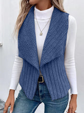 Load image into Gallery viewer, Open Front Fuzzy Vest Coat