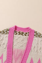 Load image into Gallery viewer, Contrast Tied Open Front Cardigan