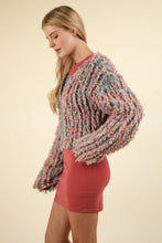 Load image into Gallery viewer, VERY J Shaggy Yarn Knit Zip Up Jacket