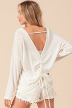 Load image into Gallery viewer, BiBi Waffled Backless Drawstring T-Shirt