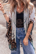 Load image into Gallery viewer, Open Front Printed Half Sleeve Cover Up