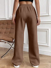 Load image into Gallery viewer, Drawstring Elastic Waist Pants with Pockets