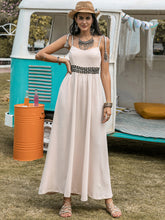 Load image into Gallery viewer, Waffle-Knit Tied Spaghetti Strap Dress