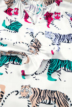 Load image into Gallery viewer, Printed Tie Neck Long Sleeve Blouse