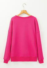 Load image into Gallery viewer, Solid Color Round Neck Long Sleeve Sweatshirt