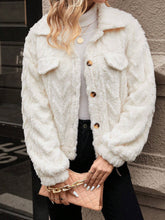 Load image into Gallery viewer, Button Up Long Sleeve Fuzzy Outerwear